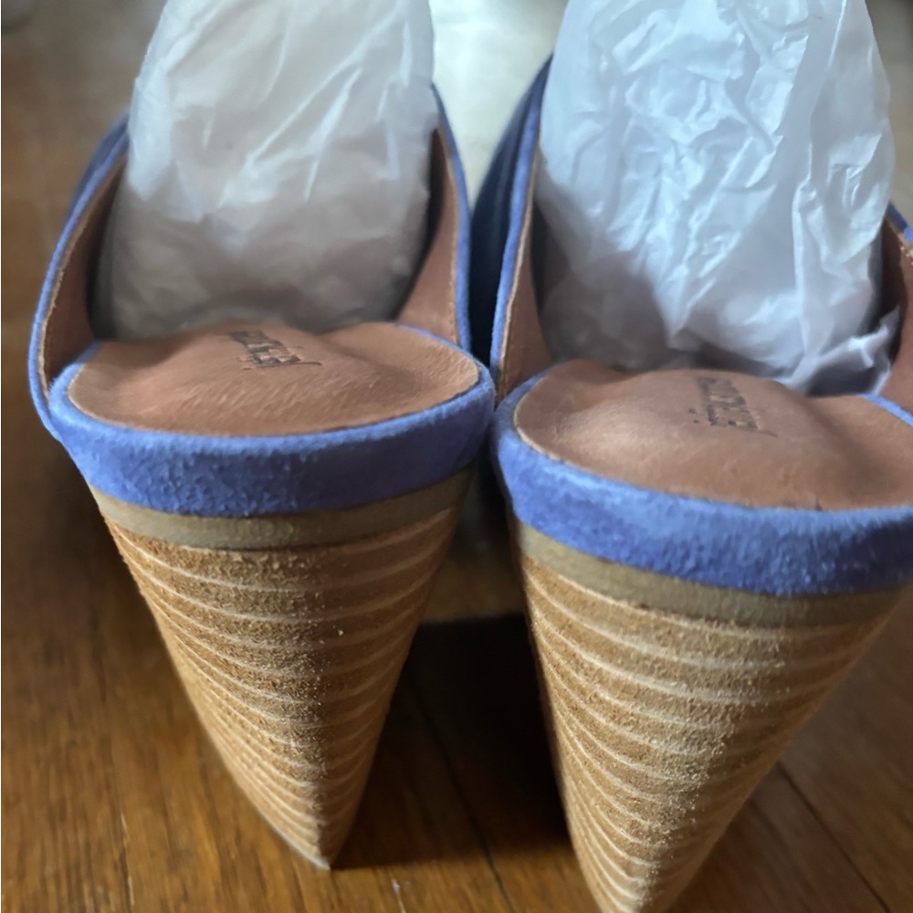 NIB Jeffrey Campbell Violet Suede Cyrus Mules 9.5 - Picture 7 of 9